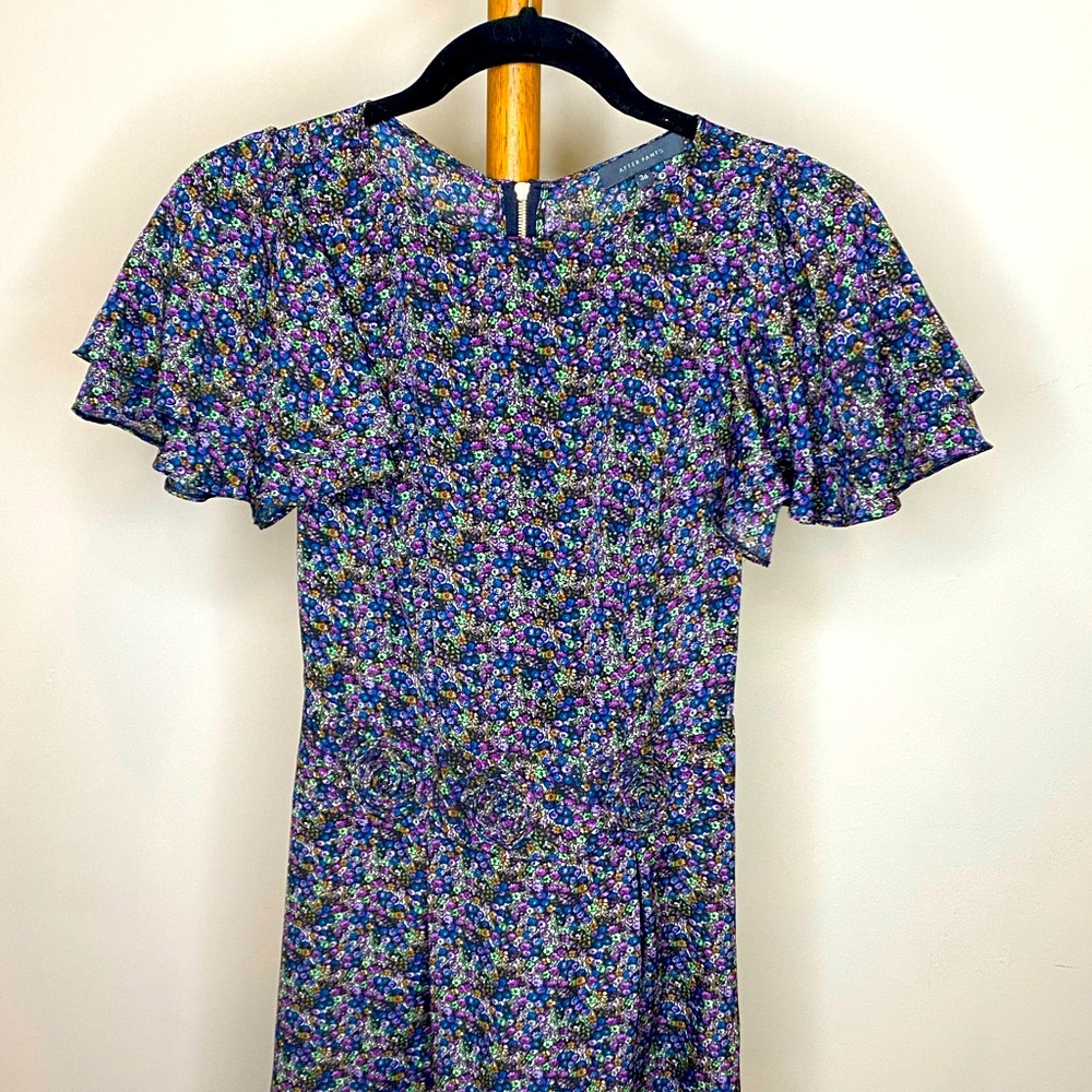 After pants dress with rosette detail